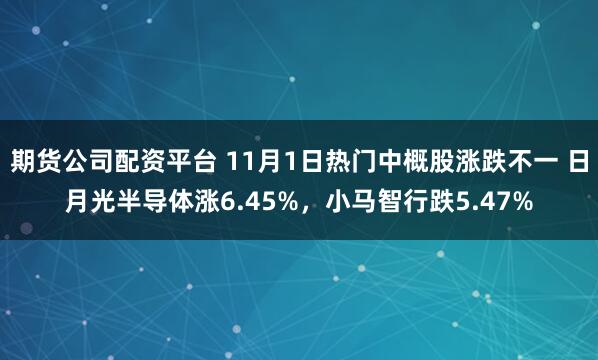 期货公司配资平台 11月1日热门中概股涨跌不一 日月光半导体涨6.45%，小马智行跌5.47%